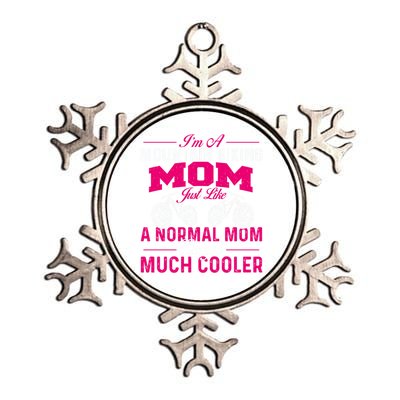 I'm A Mountain Biking Mom Funny Gift Cyclist Cycling Coach Bicycle Gift Metallic Star Ornament