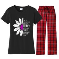 Im A Military Month Of The Military Child Women's Flannel Pajama Set