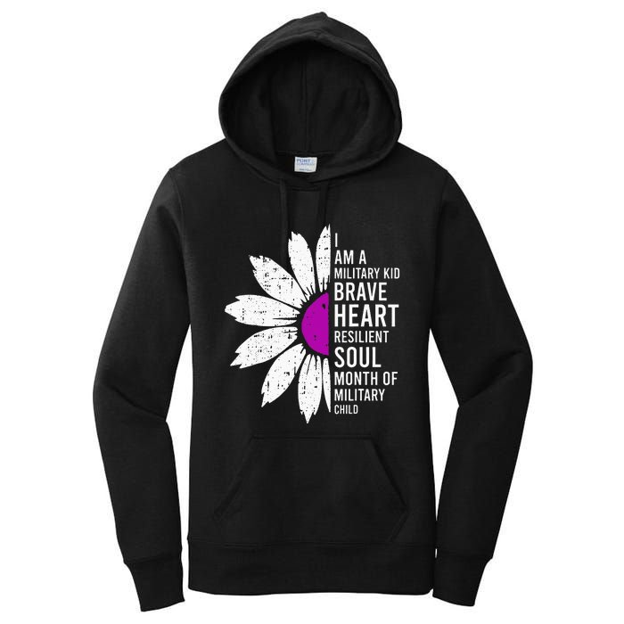 Im A Military Month Of The Military Child Women's Pullover Hoodie