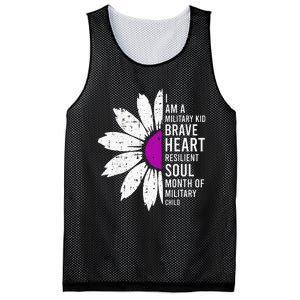 Im A Military Month Of The Military Child Mesh Reversible Basketball Jersey Tank