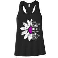 Im A Military Month Of The Military Child Women's Racerback Tank