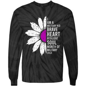 Im A Military Month Of The Military Child Tie-Dye Long Sleeve Shirt