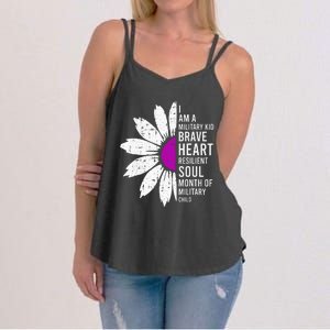 Im A Military Month Of The Military Child Women's Strappy Tank