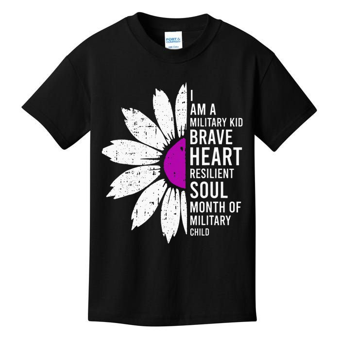 Im A Military Month Of The Military Child Kids T-Shirt