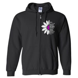 Im A Military Month Of The Military Child Full Zip Hoodie