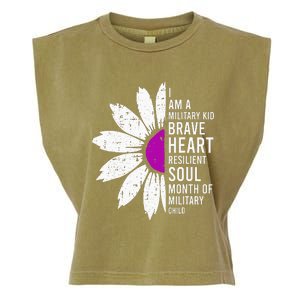 Im A Military Month Of The Military Child Garment-Dyed Women's Muscle Tee