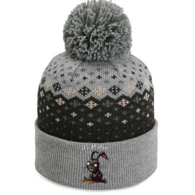 ItS All Mine Sinister Bunny Creepy Halloween Horror The Baniff Cuffed Pom Beanie