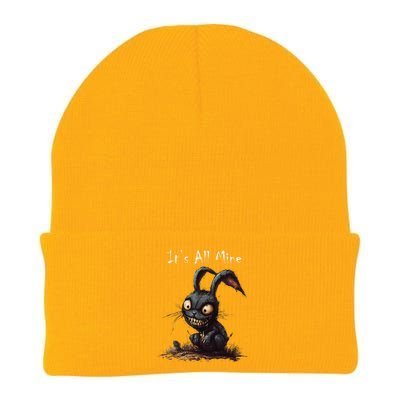 ItS All Mine Sinister Bunny Creepy Halloween Horror Knit Cap Winter Beanie