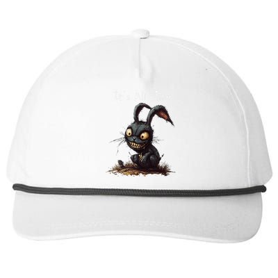 ItS All Mine Sinister Bunny Creepy Halloween Horror Snapback Five-Panel Rope Hat