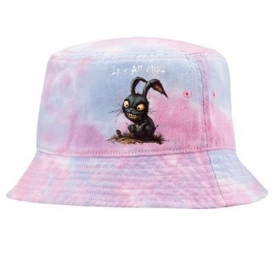 ItS All Mine Sinister Bunny Creepy Halloween Horror Tie-Dyed Bucket Hat