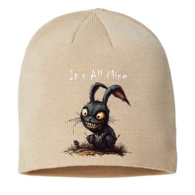 ItS All Mine Sinister Bunny Creepy Halloween Horror Sustainable Beanie