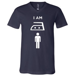 I Am Man Of Iron V-Neck T-Shirt