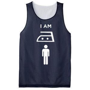 I Am Man Of Iron Mesh Reversible Basketball Jersey Tank