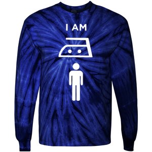 I Am Man Of Iron Tie-Dye Long Sleeve Shirt