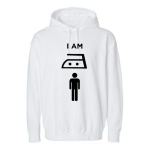 I Am Man Of Iron Garment-Dyed Fleece Hoodie