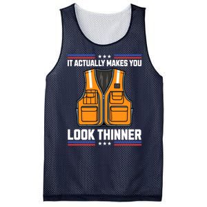 It Actually Makes You Look Thinner Trash Collector Vest Mesh Reversible Basketball Jersey Tank