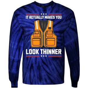 It Actually Makes You Look Thinner Trash Collector Vest Tie-Dye Long Sleeve Shirt