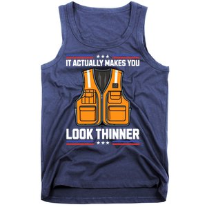 It Actually Makes You Look Thinner Trash Collector Vest Tank Top