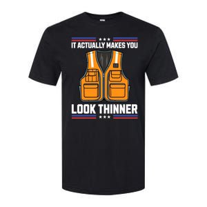 It Actually Makes You Look Thinner Trash Collector Vest Softstyle CVC T-Shirt