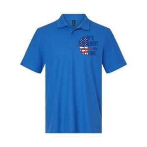 ItS About Madam Time Sunflower Madam President 2024 Gift Softstyle Adult Sport Polo