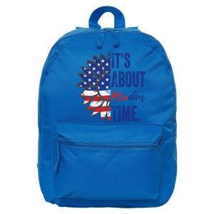 ItS About Madam Time Sunflower Madam President 2024 Gift 16 in Basic Backpack