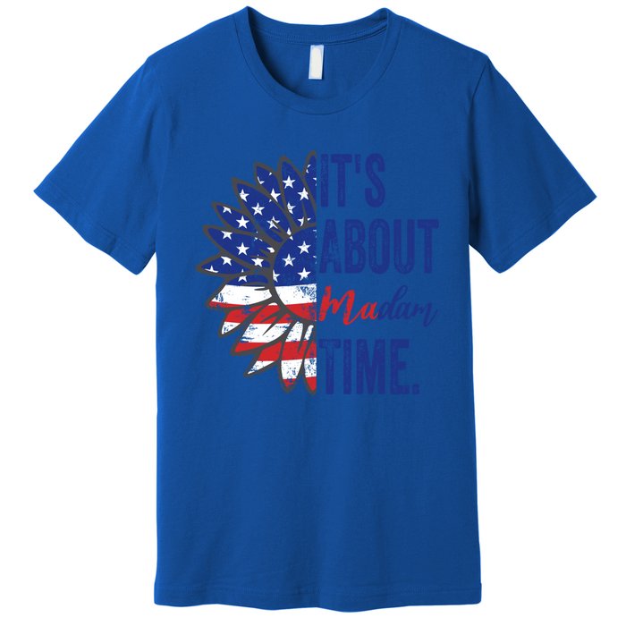 ItS About Madam Time Sunflower Madam President 2024 Gift Premium T-Shirt