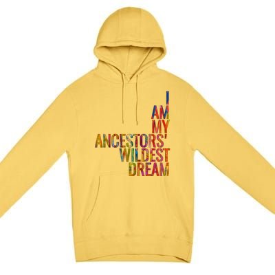 I Am My Ancestors Wildest Dream Cute Gift Premium Pullover Hoodie