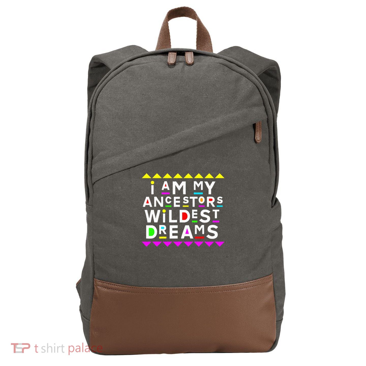 I Am My Ancestors Wildest Dreams Cotton Canvas Backpack