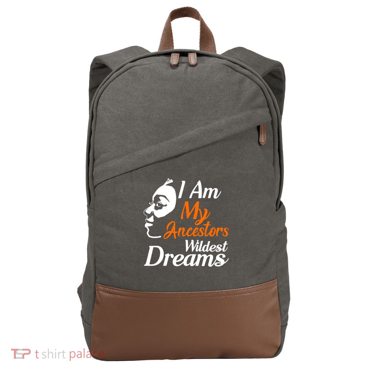 I Am My Ancestors Wildest Dreams Cotton Canvas Backpack