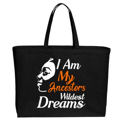 I Am My Ancestors Wildest Dreams Cotton Canvas Jumbo Tote