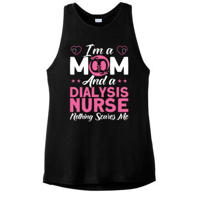 Im A Mom Nurses Dialysis Nurse Great Gift Ladies PosiCharge Tri-Blend Wicking Tank