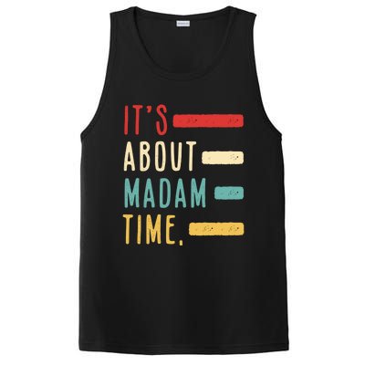 Its About Madam Time Gift PosiCharge Competitor Tank