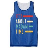 Its About Madam Time Gift Mesh Reversible Basketball Jersey Tank