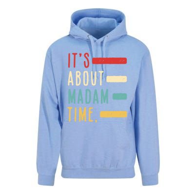 Its About Madam Time Gift Unisex Surf Hoodie