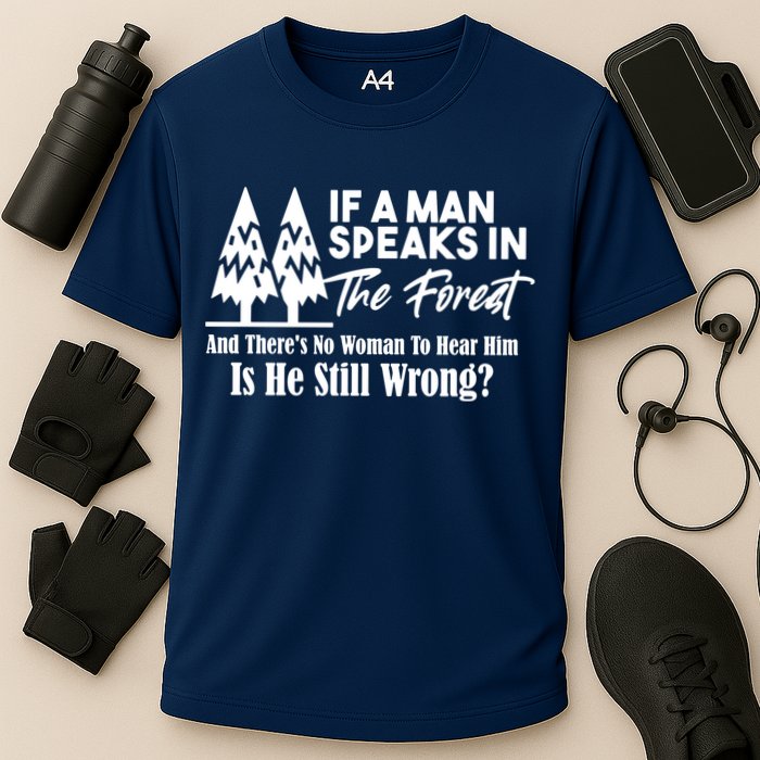 If A Man Speaks In The Forest And There’s No Woman To Hear Him, Is He Still Wrong Performance Shirt