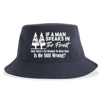 If A Man Speaks In The Forest And There’s No Woman To Hear Him, Is He Still Wrong Sustainable Bucket Hat