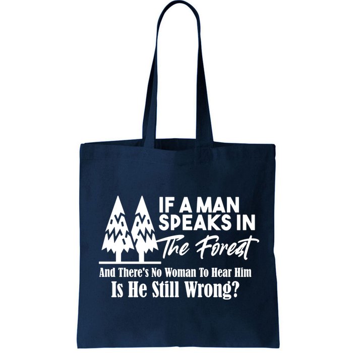 If A Man Speaks In The Forest And There’s No Woman To Hear Him, Is He Still Wrong Bag