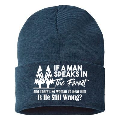 If A Man Speaks In The Forest And There’s No Woman To Hear Him, Is He Still Wrong Sustainable Knit Beanie