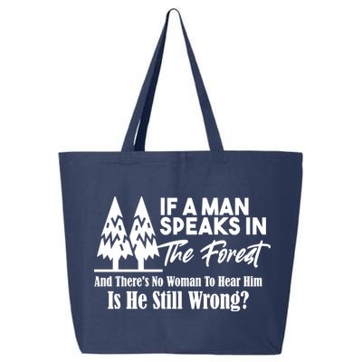 If A Man Speaks In The Forest And There’s No Woman To Hear Him, Is He Still Wrong 25L Jumbo Tote