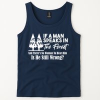 If A Man Speaks In The Forest And There’s No Woman To Hear Him, Is He Still Wrong Tank Top