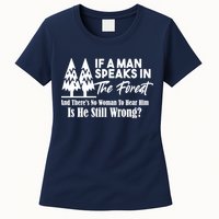 If A Man Speaks In The Forest And There’s No Woman To Hear Him, Is He Still Wrong Womens T-Shirt