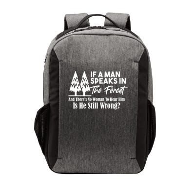 If A Man Speaks In The Forest No Woman To Hear Him Is He Still Wrong Vector Backpack