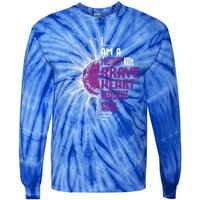 Im A Military Month Of The Military Sunflower Gift Tie-Dye Long Sleeve Shirt