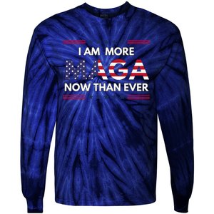 I Am More Maga Now Than Ever Trump Supporters American Tie-Dye Long Sleeve Shirt