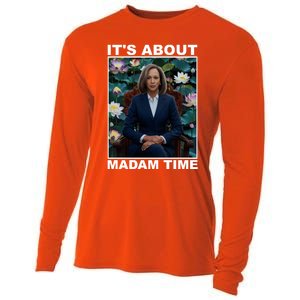 ItS About Madam Time Kamala Harris Gift Cooling Performance Long Sleeve Crew