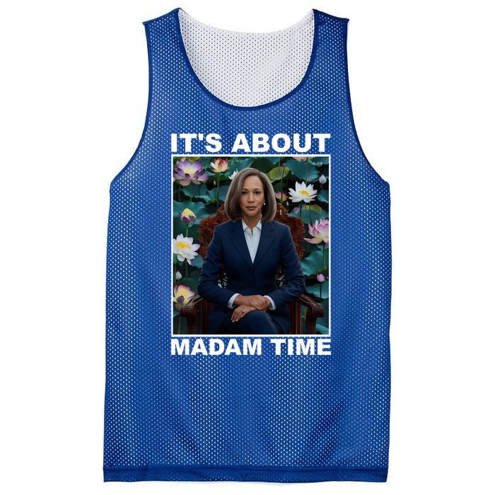 ItS About Madam Time Kamala Harris Gift Mesh Reversible Basketball Jersey Tank