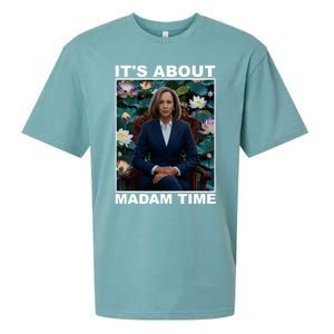 ItS About Madam Time Kamala Harris Gift Sueded Cloud Jersey T-Shirt