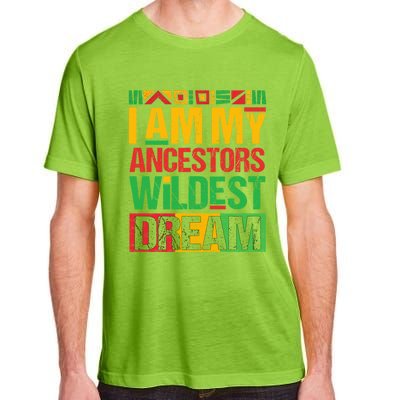 I Am My Ancestors' Wildest Dreams Distressed Vintage Gift Adult ChromaSoft Performance T-Shirt