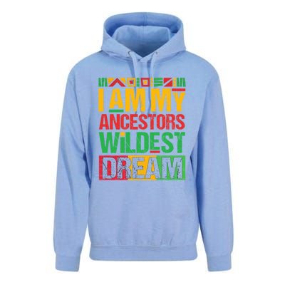 I Am My Ancestors' Wildest Dreams Distressed Vintage Gift Unisex Surf Hoodie