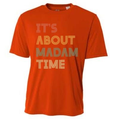 ItS About Madam Time Retro Vintage Gift Cooling Performance Crew T-Shirt